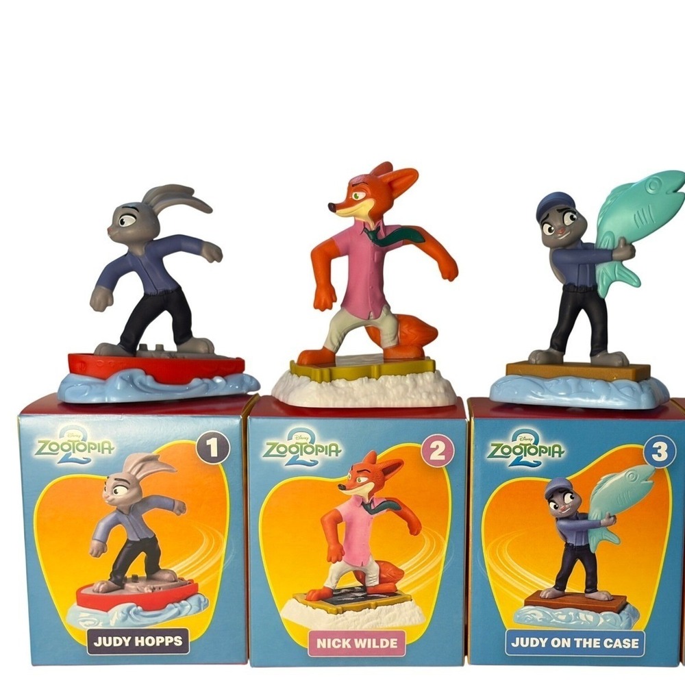 NEW McDonald's Happy Meal Toy Disney Zootopia 2 - #1 - #3 Bundle